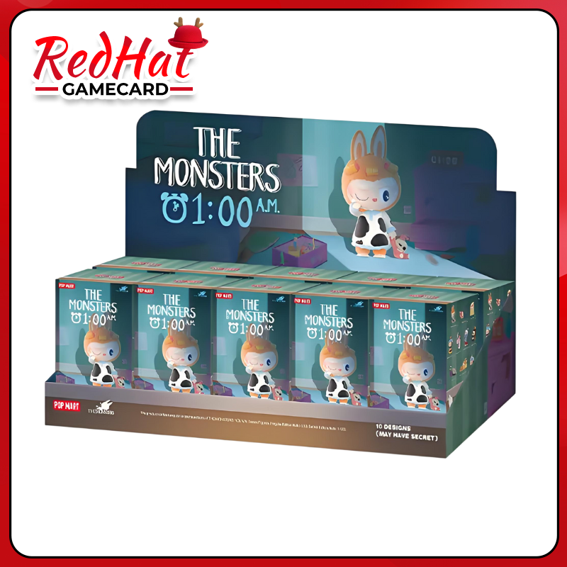 POPMART-Labubu 1:00 A.M. Series Blind Boxes – Red Hat Game Card