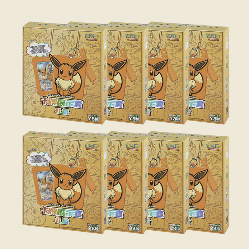 Simplified Chinese Version Pokemon PTCG Card Display Sleeve Gift Box ,Eevee Box