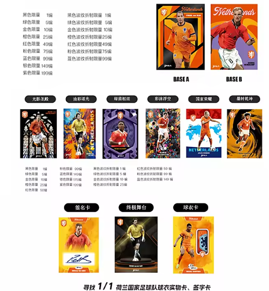 TOP AUDIENCE Dutch Belgian National Team Football Stars Collectible Cards