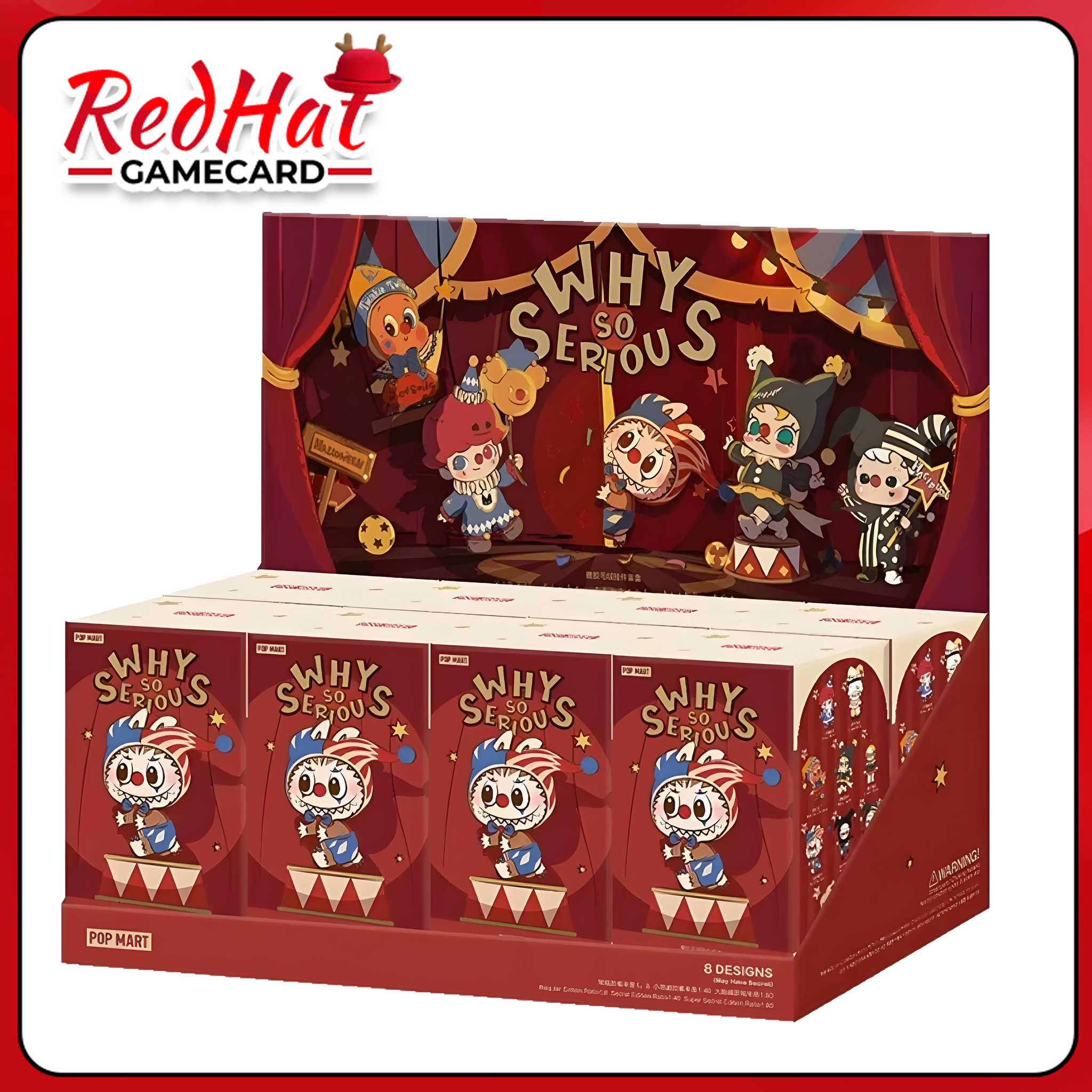 POPMART-"Why So Serious" Series-Vinyl Plush Pendant Blind Box Labubu Popmart