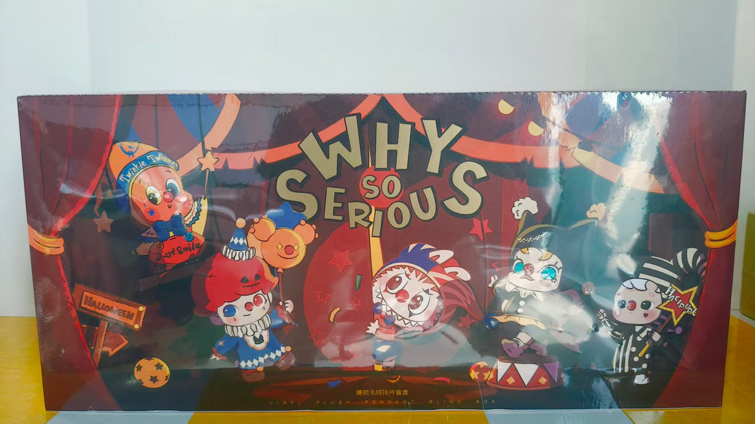 POPMART-"Why So Serious" Series-Vinyl Plush Pendant Blind Box Labubu Popmart
